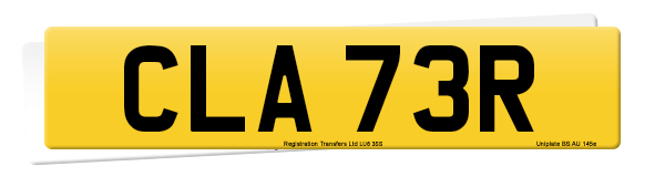 Registration number CLA 73R